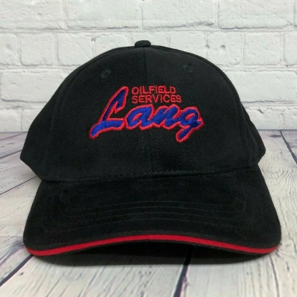 Lang Oilfield Services Oilfield Baseball Hat Black Cap Loo Embroidered Petroleum